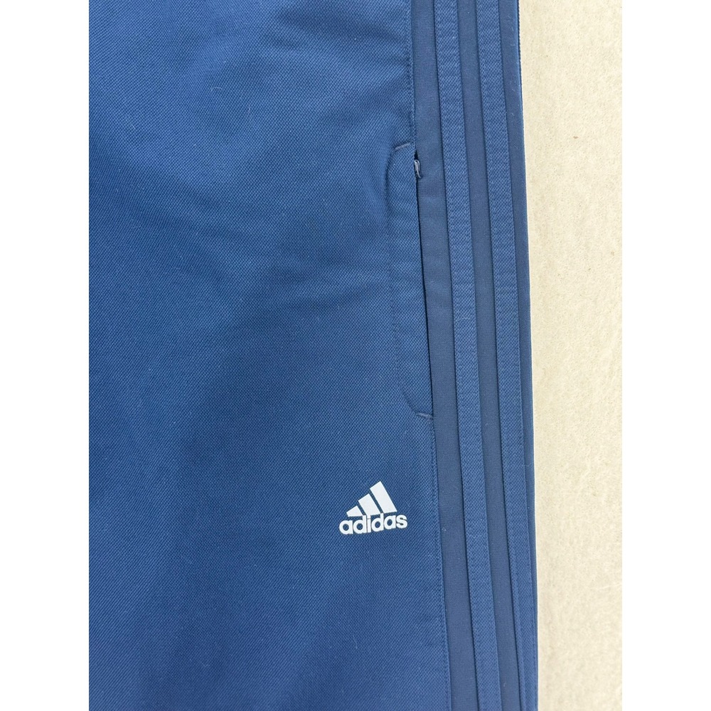 Adidas Mens Navy Blue Track Pants XL Athletic Training Joggers athleisure sporty - Picture 6 of 10
